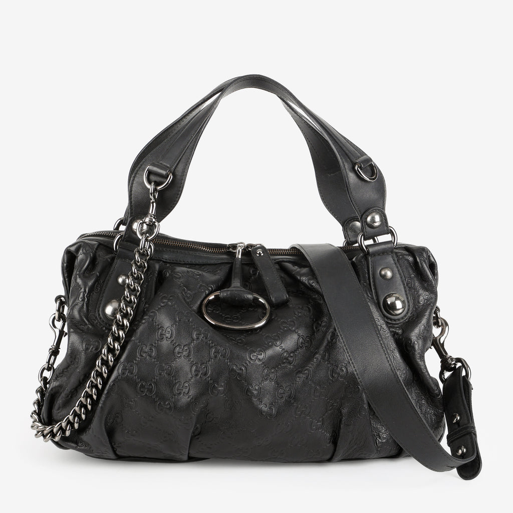 Guccisima Tote 2 Way, Black RHW