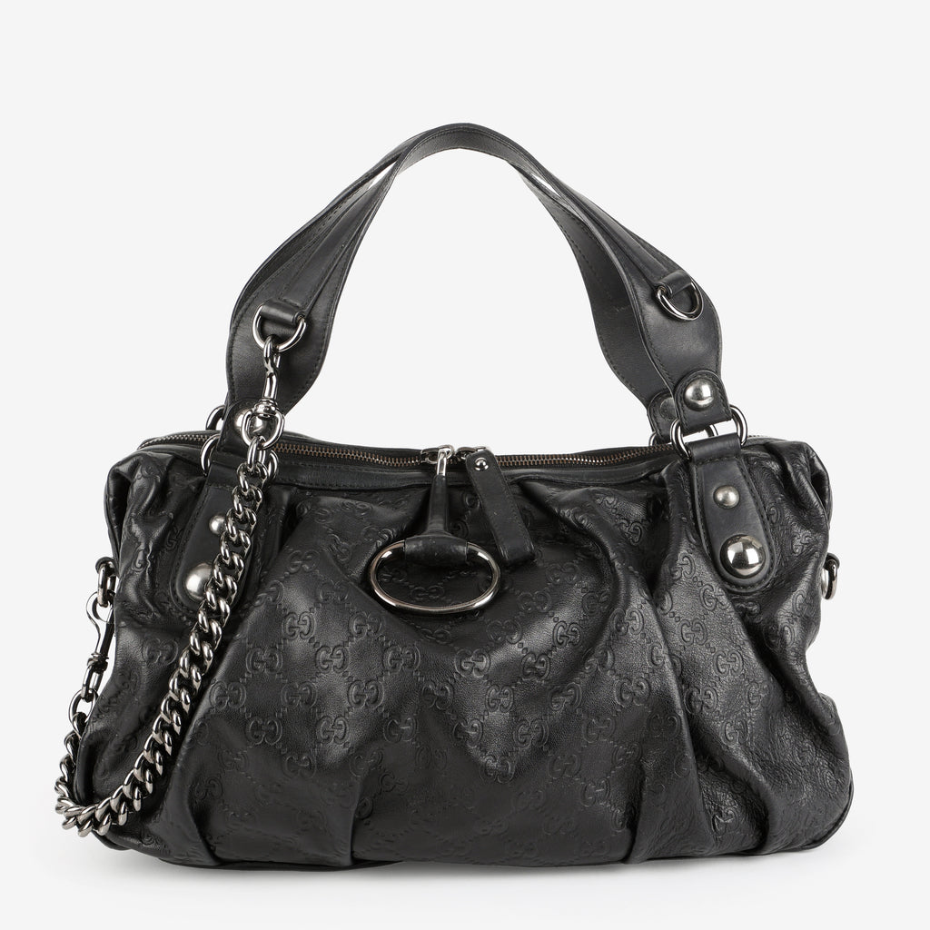 Guccisima Tote 2 Way, Black RHW