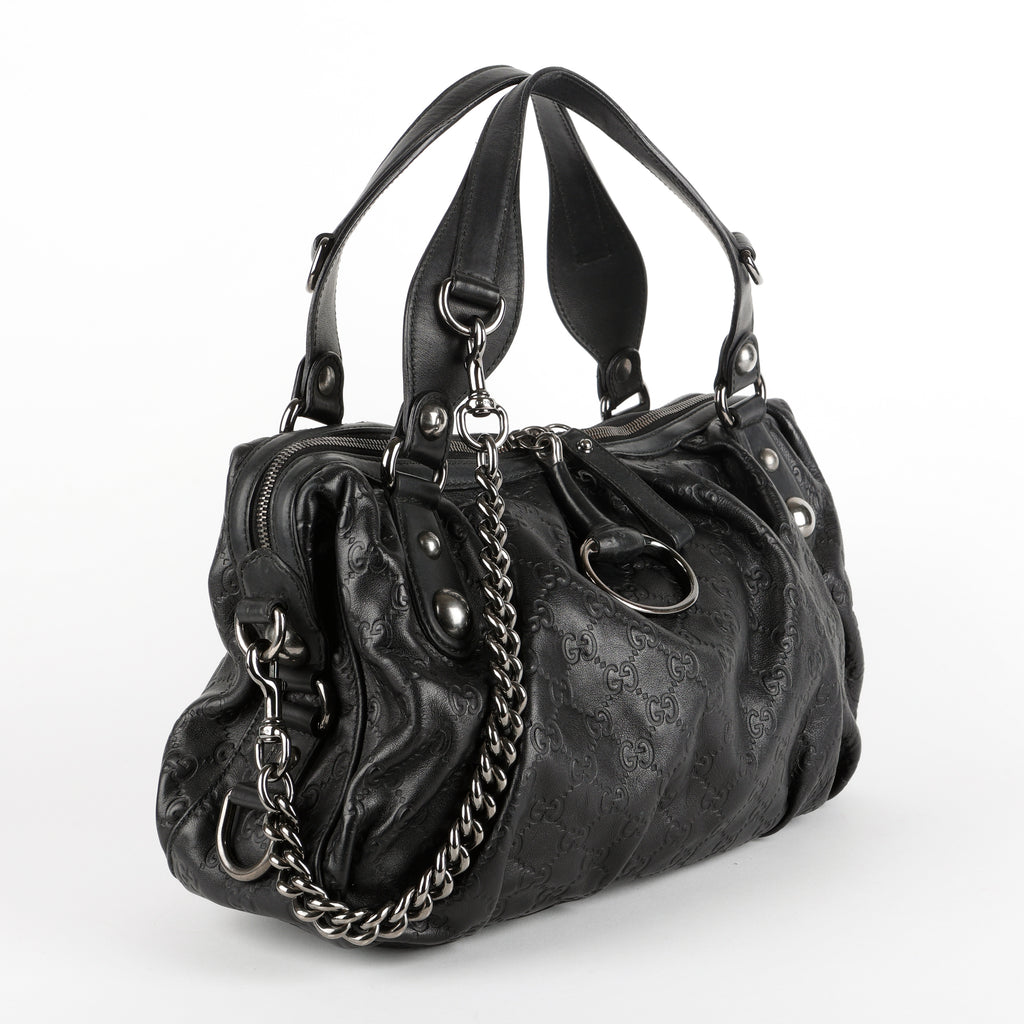 Guccisima Tote 2 Way, Black RHW