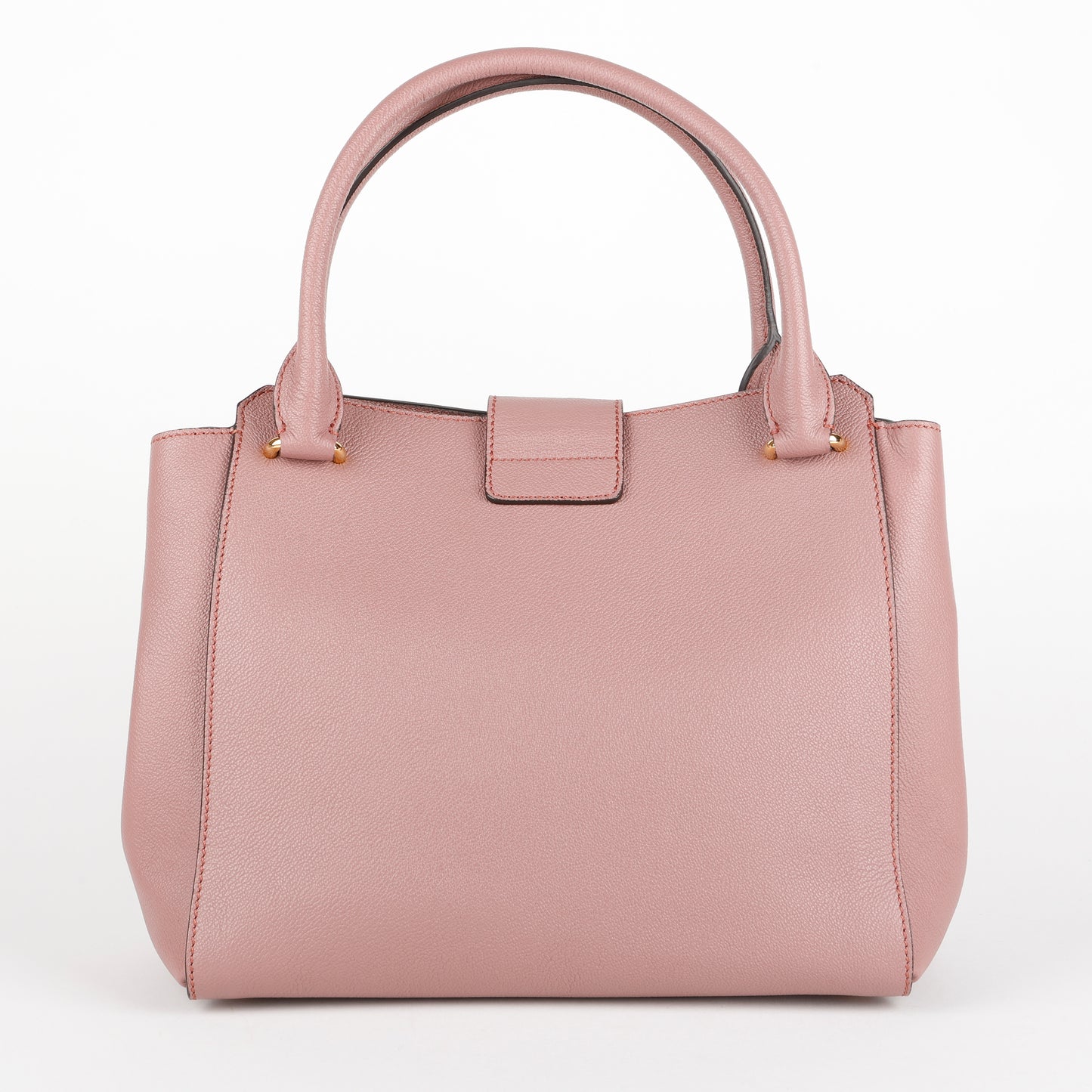 Medium Buckle Tote, Mauve