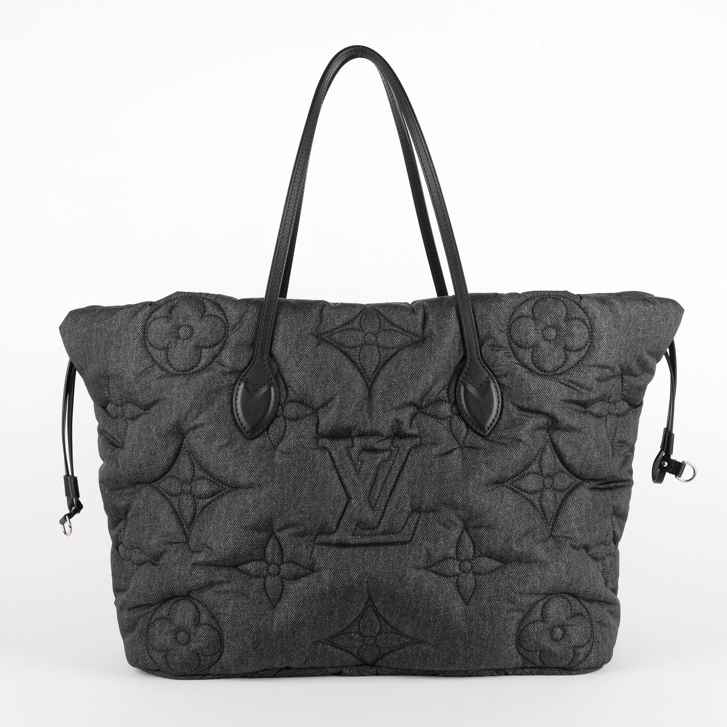Inside Out Neverfull MM, Black Puffygram