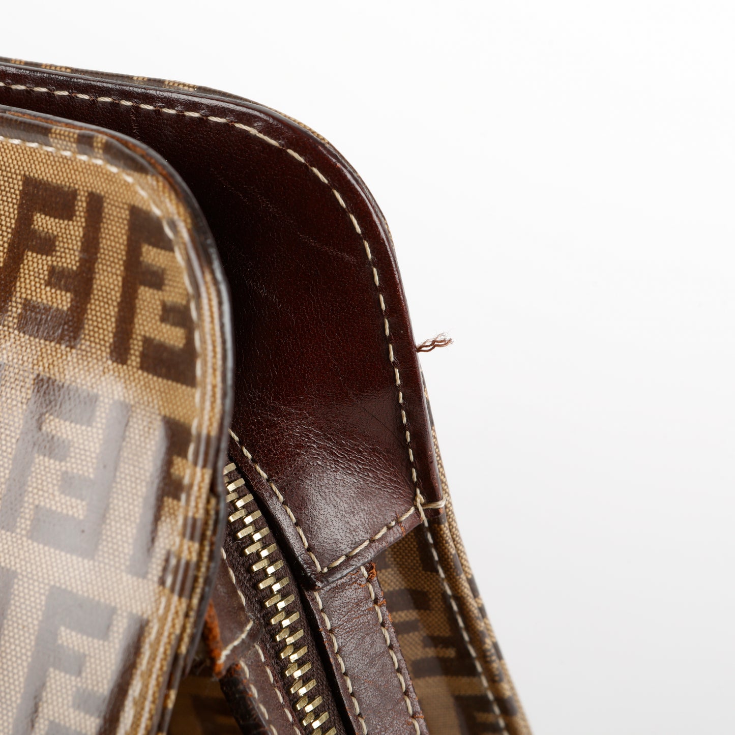 East West Patent Canvas Shoulder Bag
