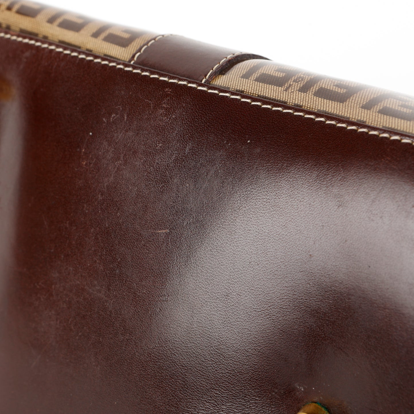 East West Patent Canvas Shoulder Bag