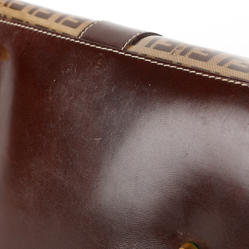 East West Patent Canvas Shoulder Bag
