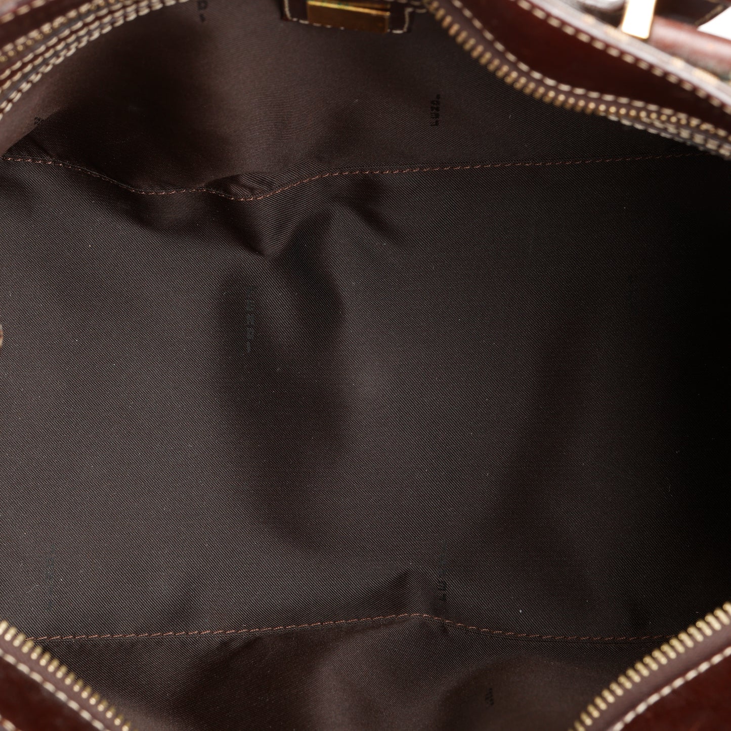 East West Patent Canvas Shoulder Bag