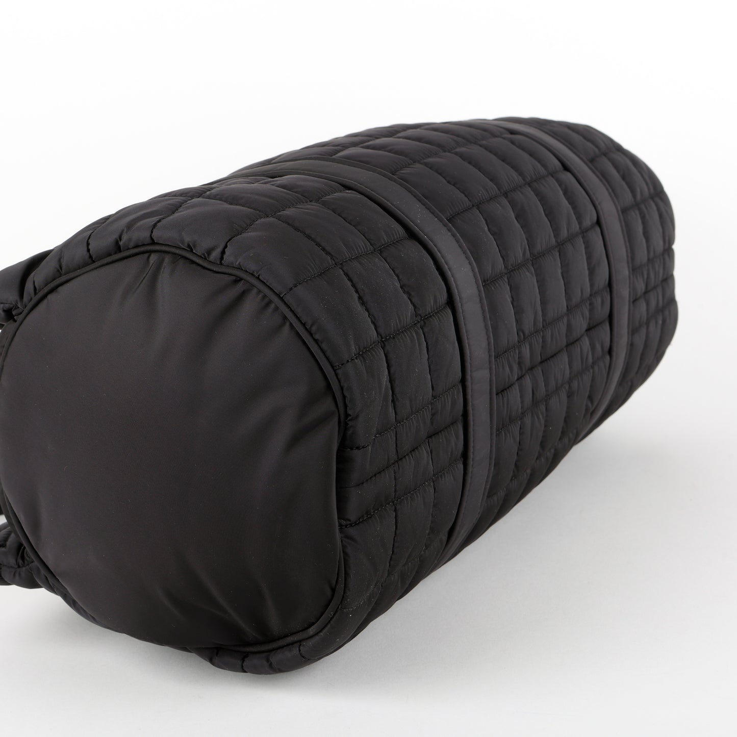 Quilted Gloria Tote, Black Nylon