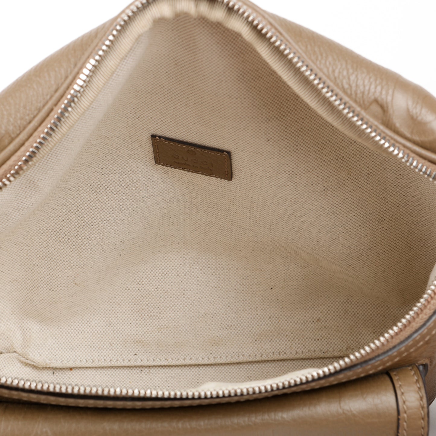 Jumbo GG Embossed Belt Bag, Taupe