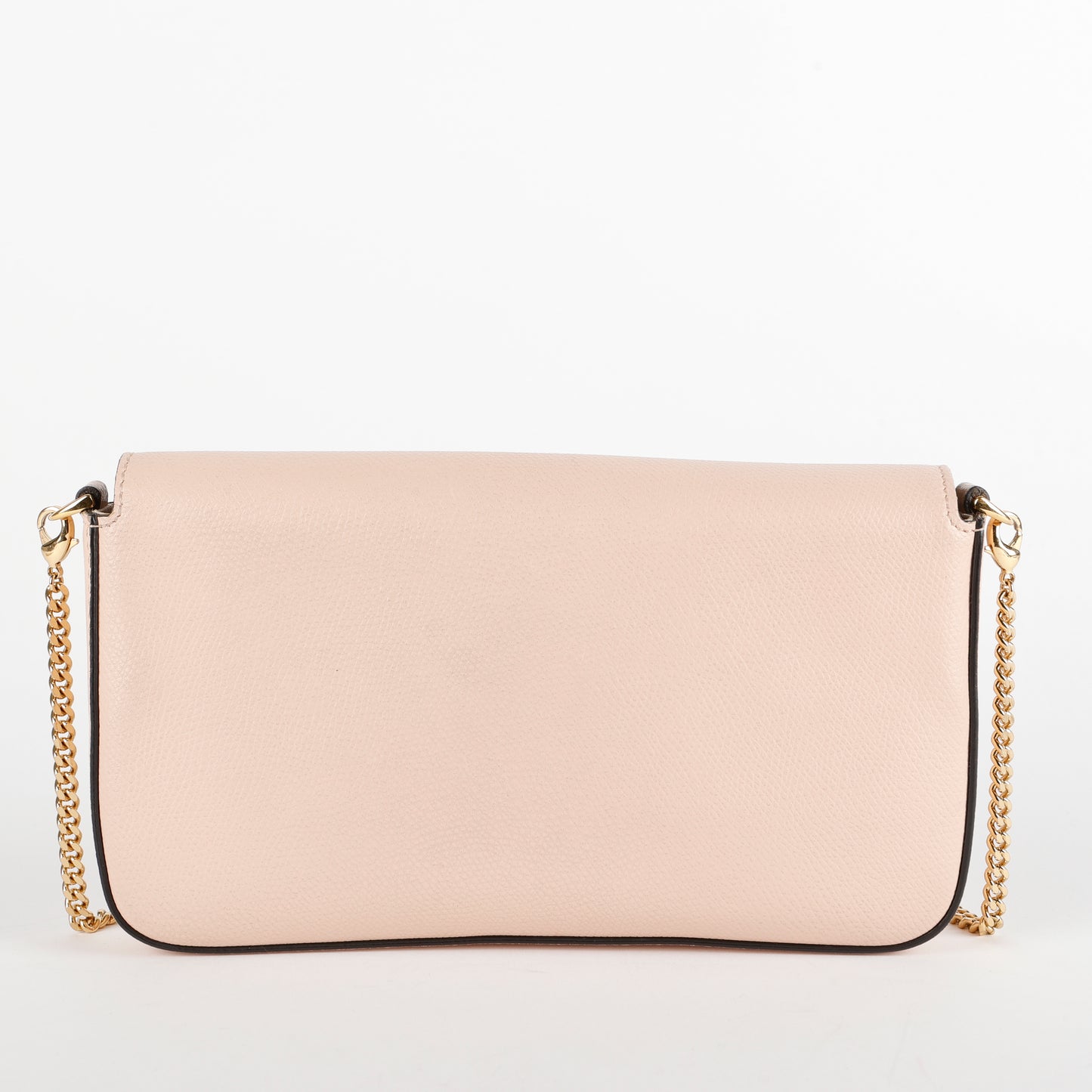 F Continental Wallet on Chain, Light Pink