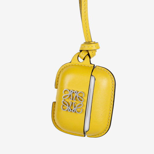 Anagram Airpods Case on Strap, Yellow