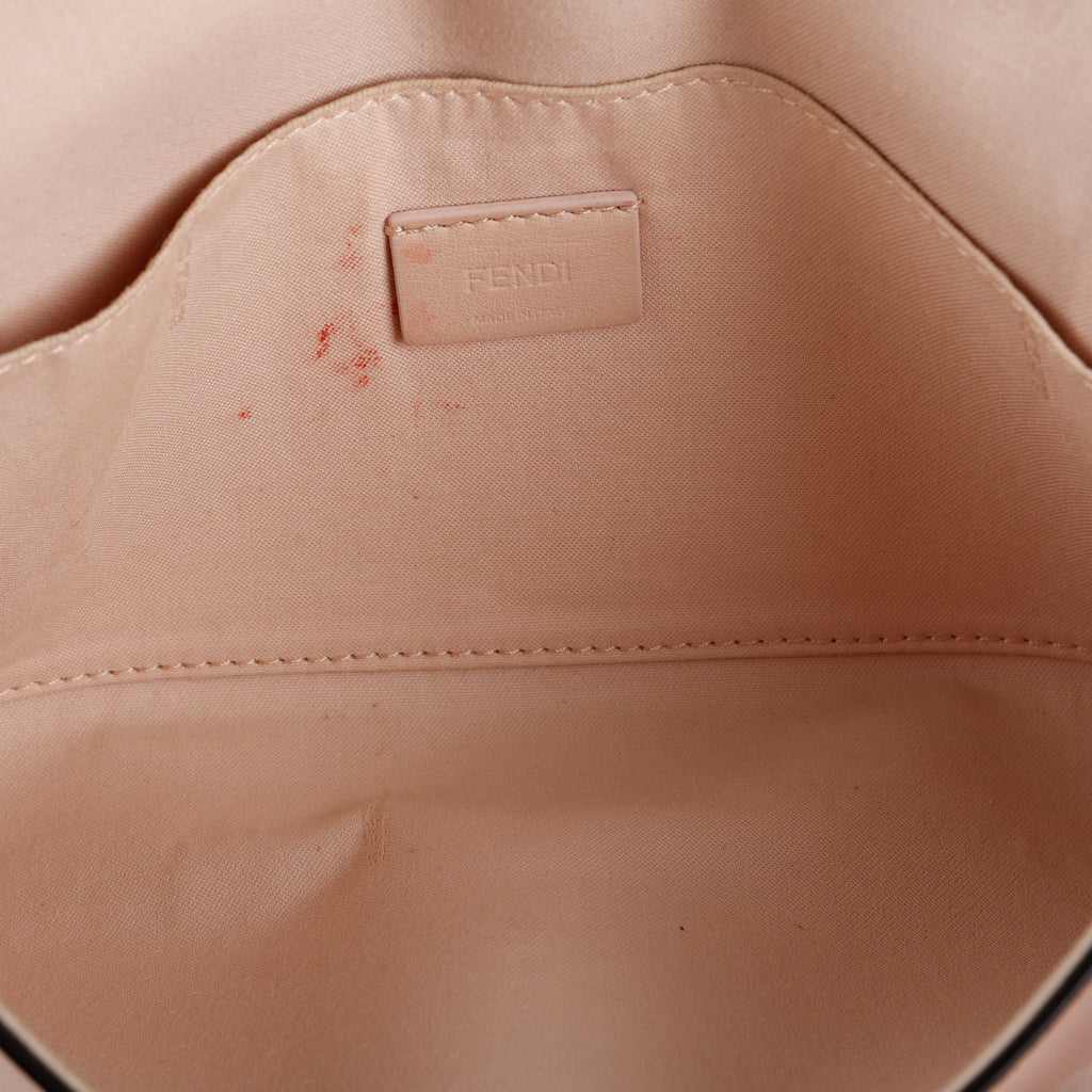 F Continental Wallet on Chain, Light Pink
