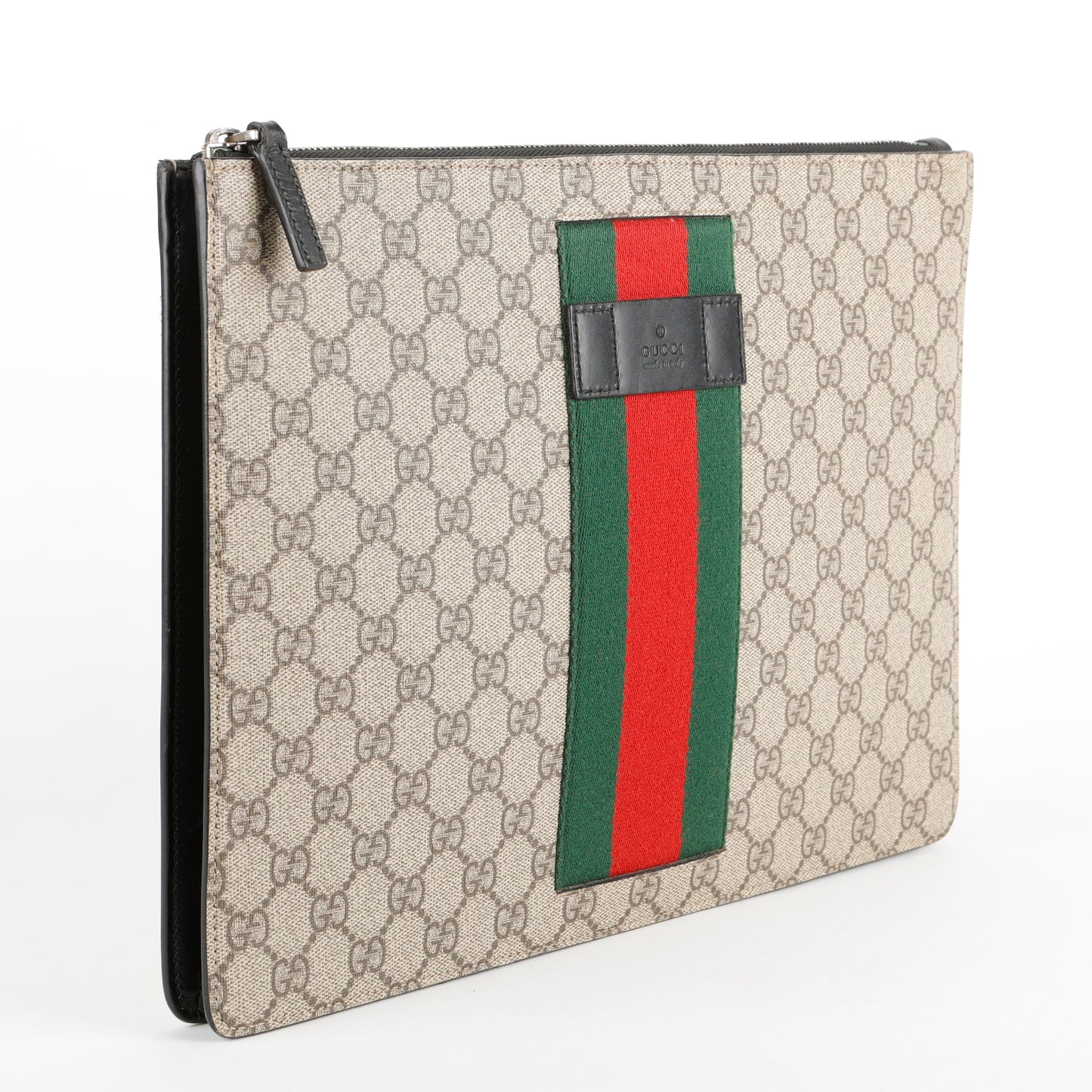 Supreme Coated Canvas Zipped Clutch, (missing strap)