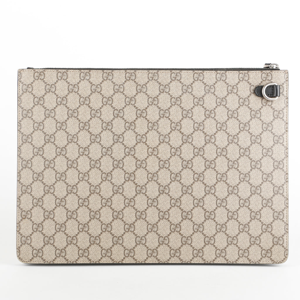 Supreme Coated Canvas Zipped Clutch, (missing strap)