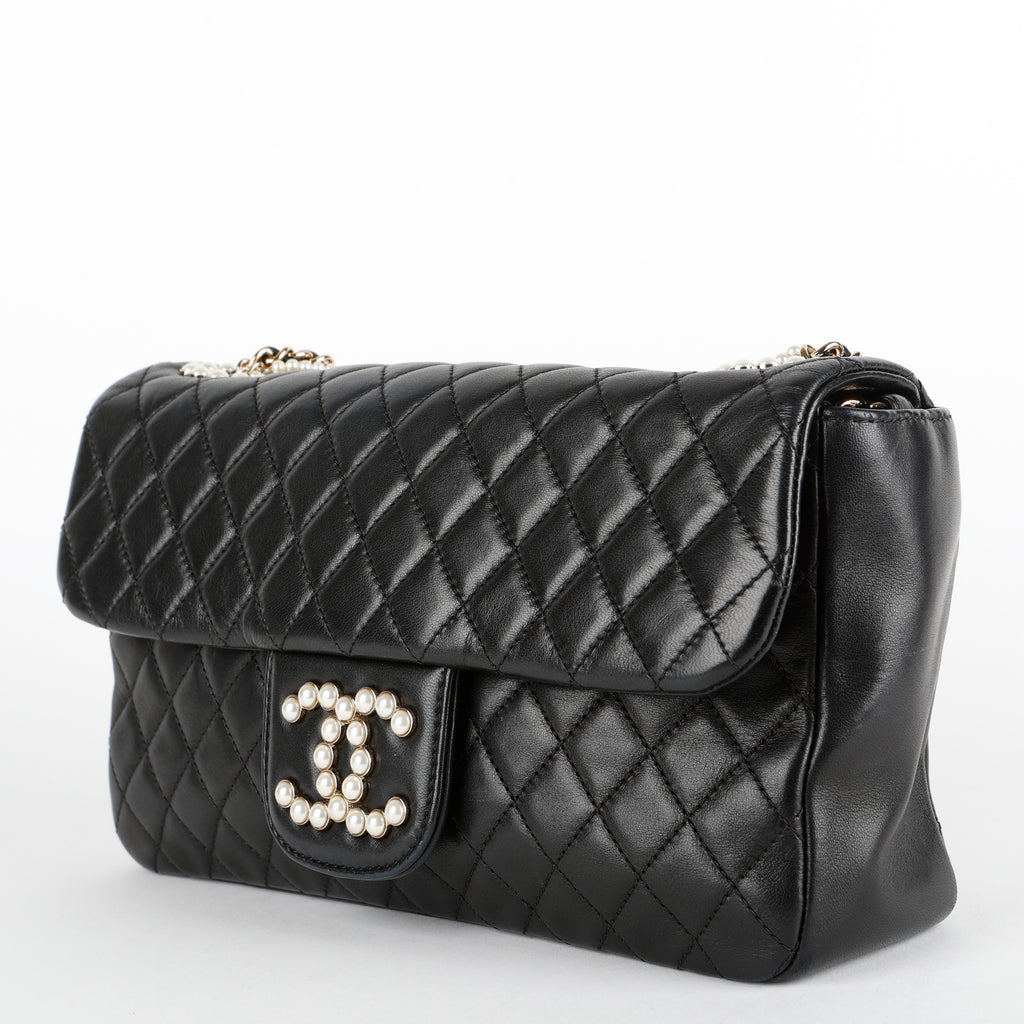 Medium Westminster Pearl Flap, Quilted Lambskin