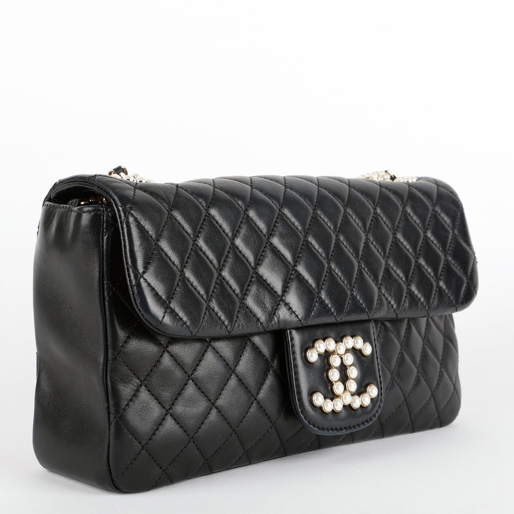 Medium Westminster Pearl Flap, Quilted Lambskin