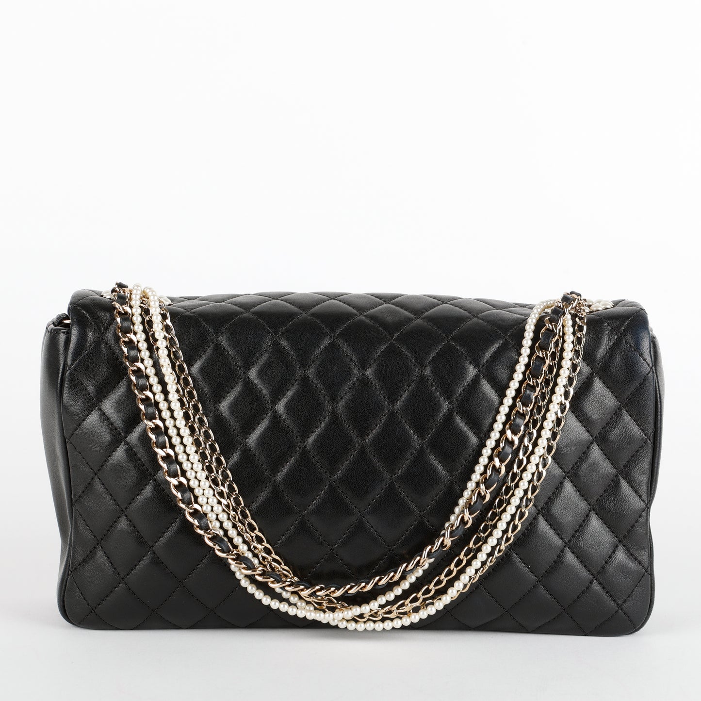 Medium Westminster Pearl Flap, Quilted Lambskin