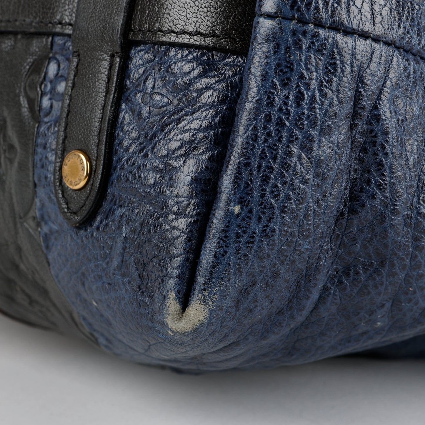 Marine Blocks Tote, Monogram Ostrich