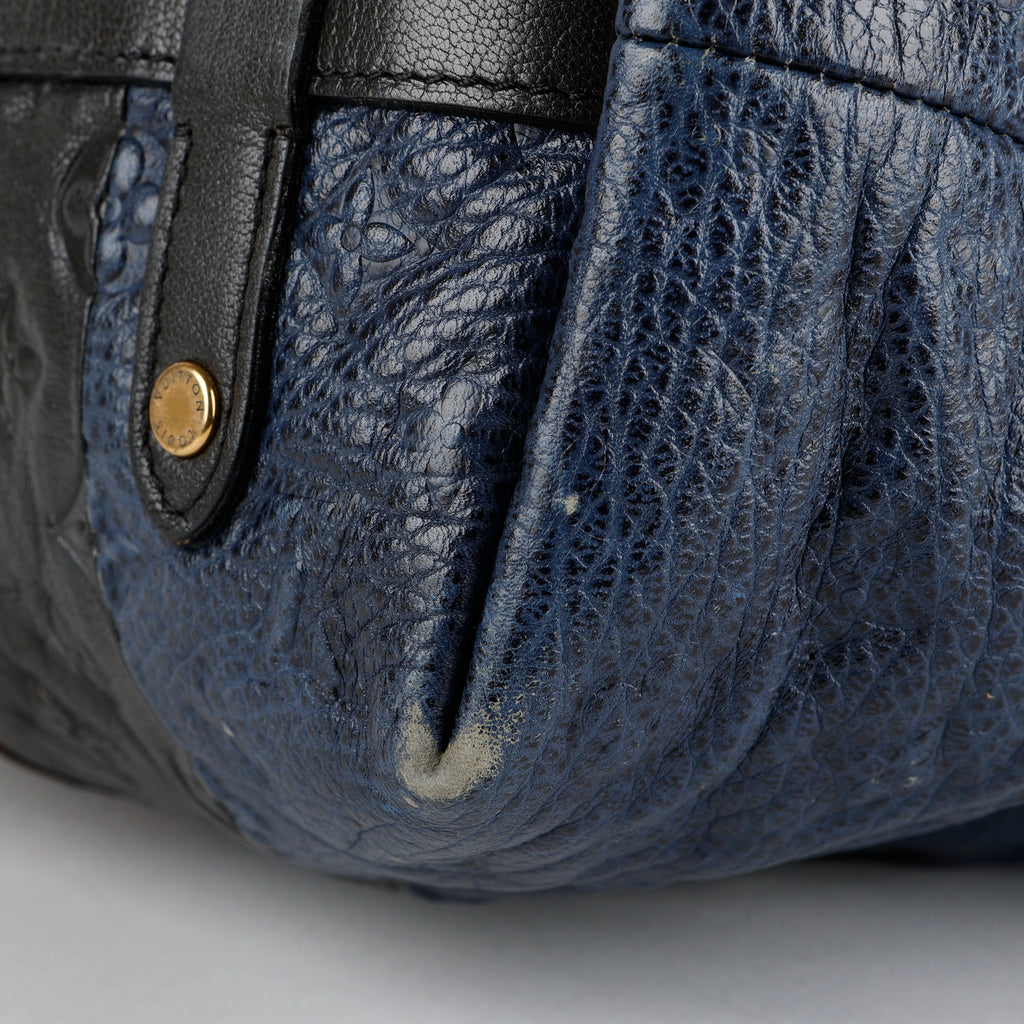 Marine Blocks Tote, Monogram Ostrich