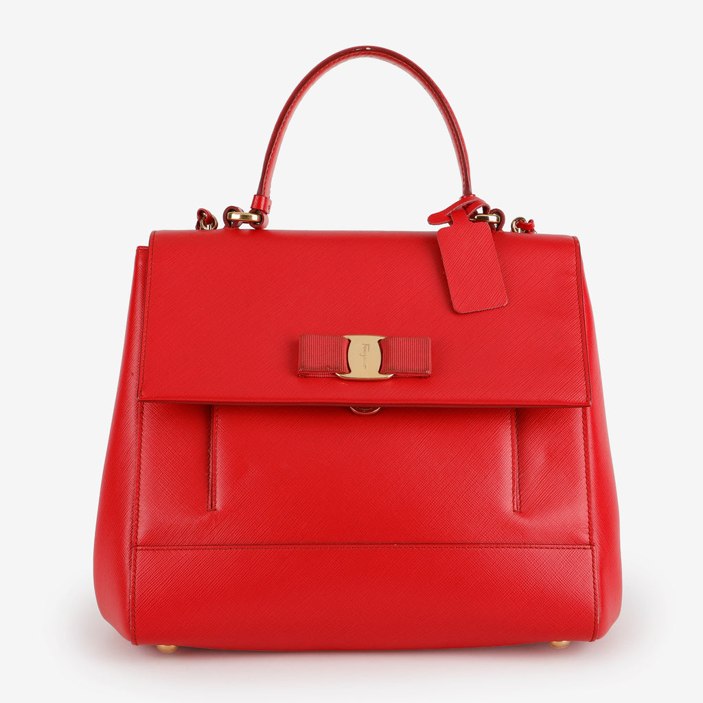Carrie O Chain Shoulder Bag, Pamplona Red