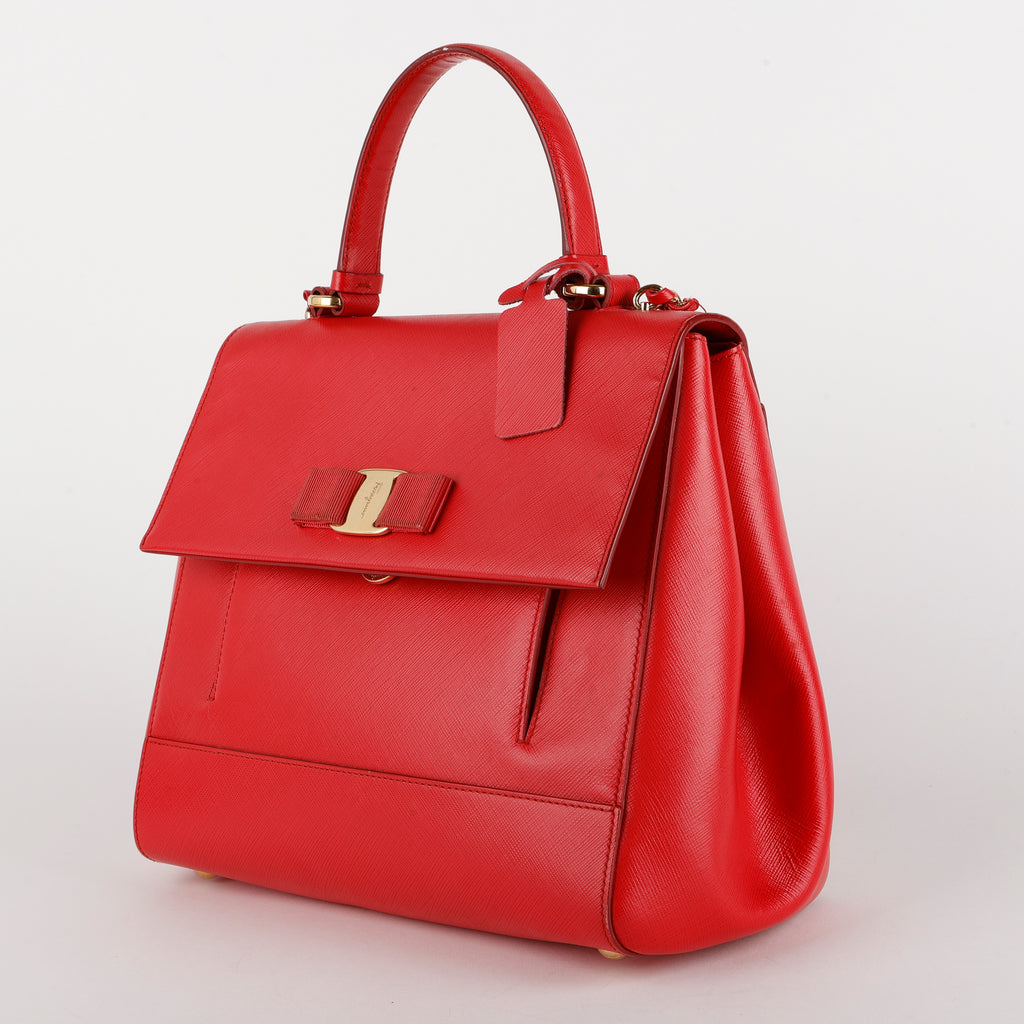 Carrie O Chain Shoulder Bag, Pamplona Red