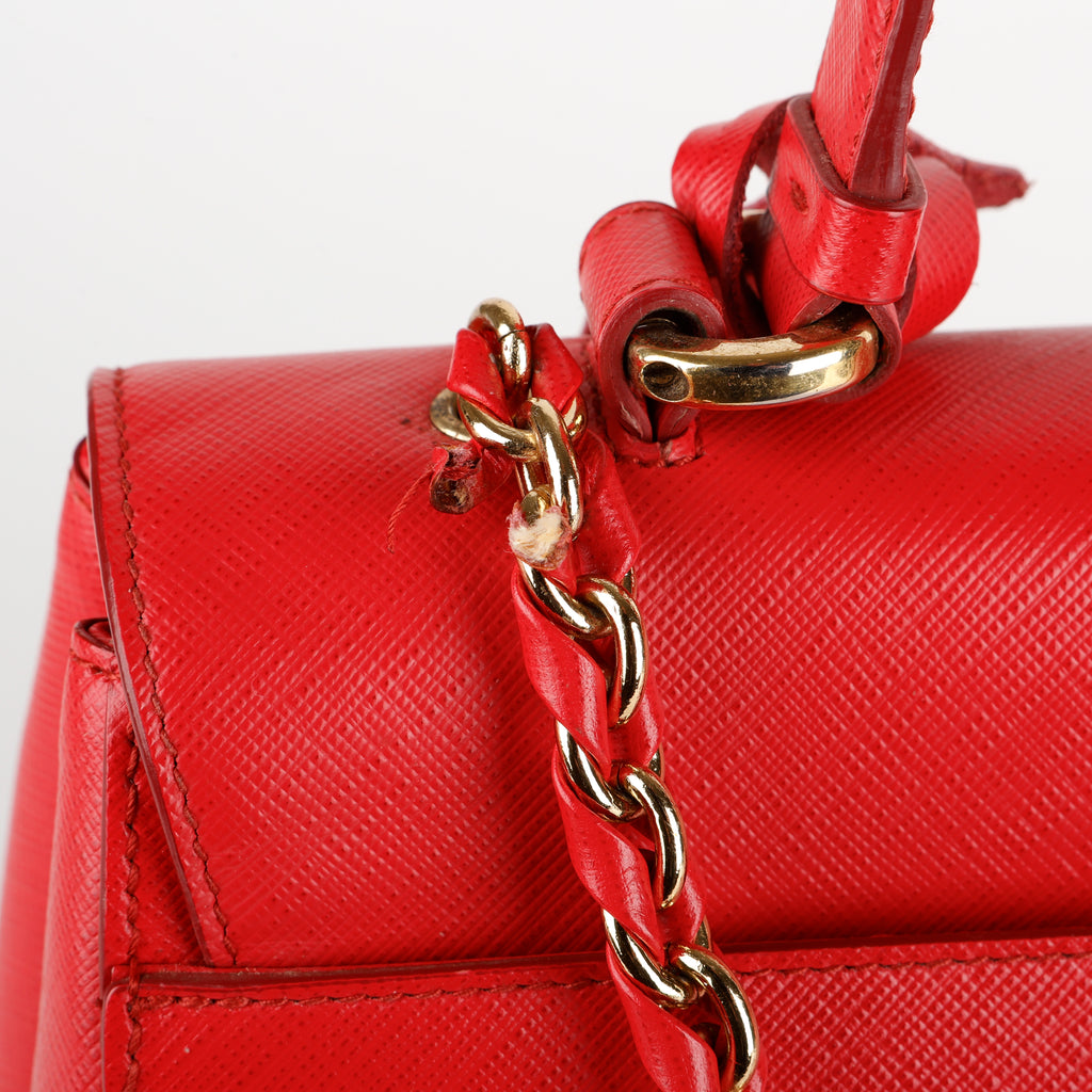 Carrie O Chain Shoulder Bag, Pamplona Red