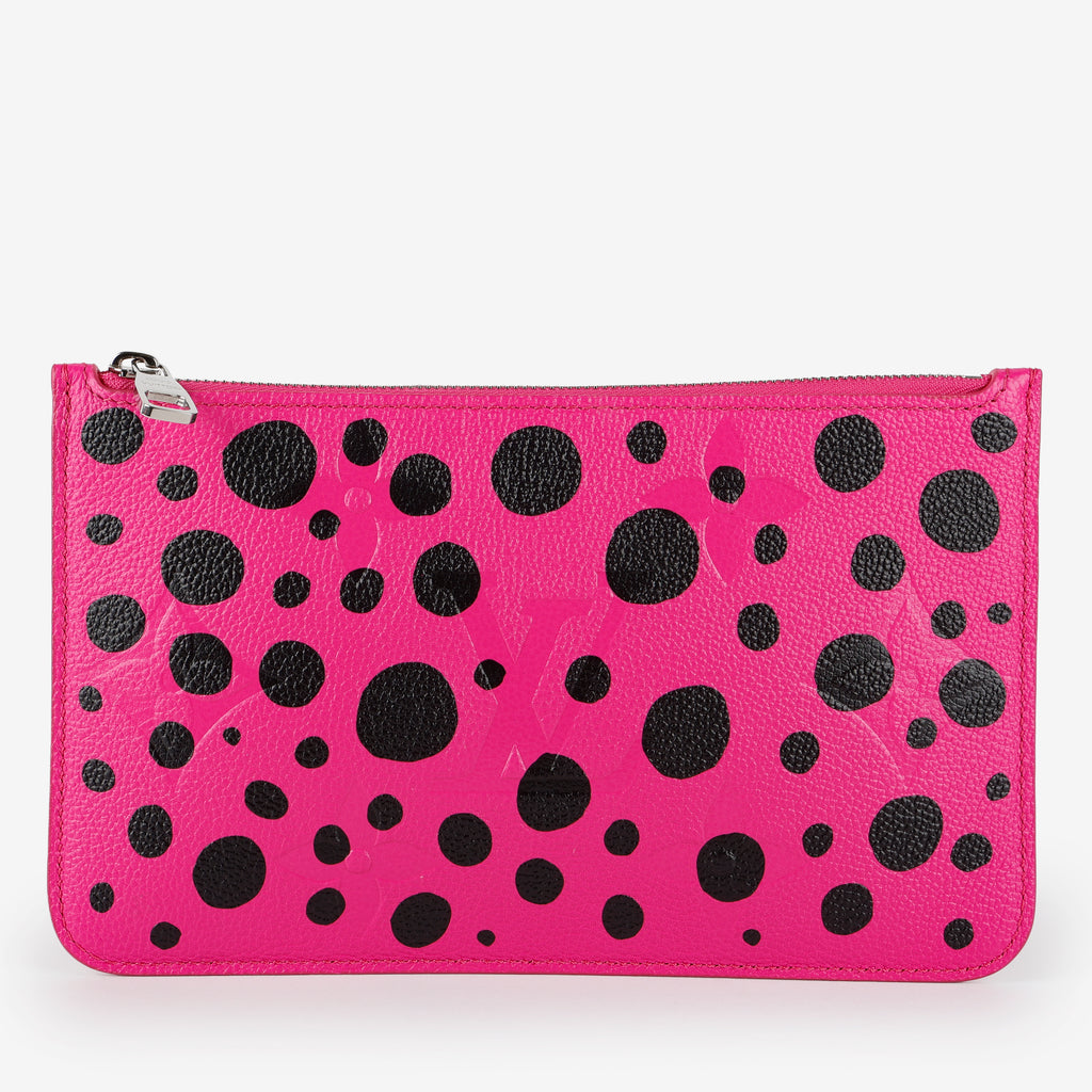 Pochette Wristlet, Pink Black Kusama Empreinte