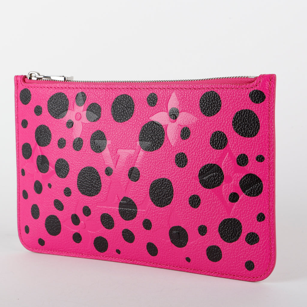 Pochette Wristlet, Pink Black Kusama Empreinte