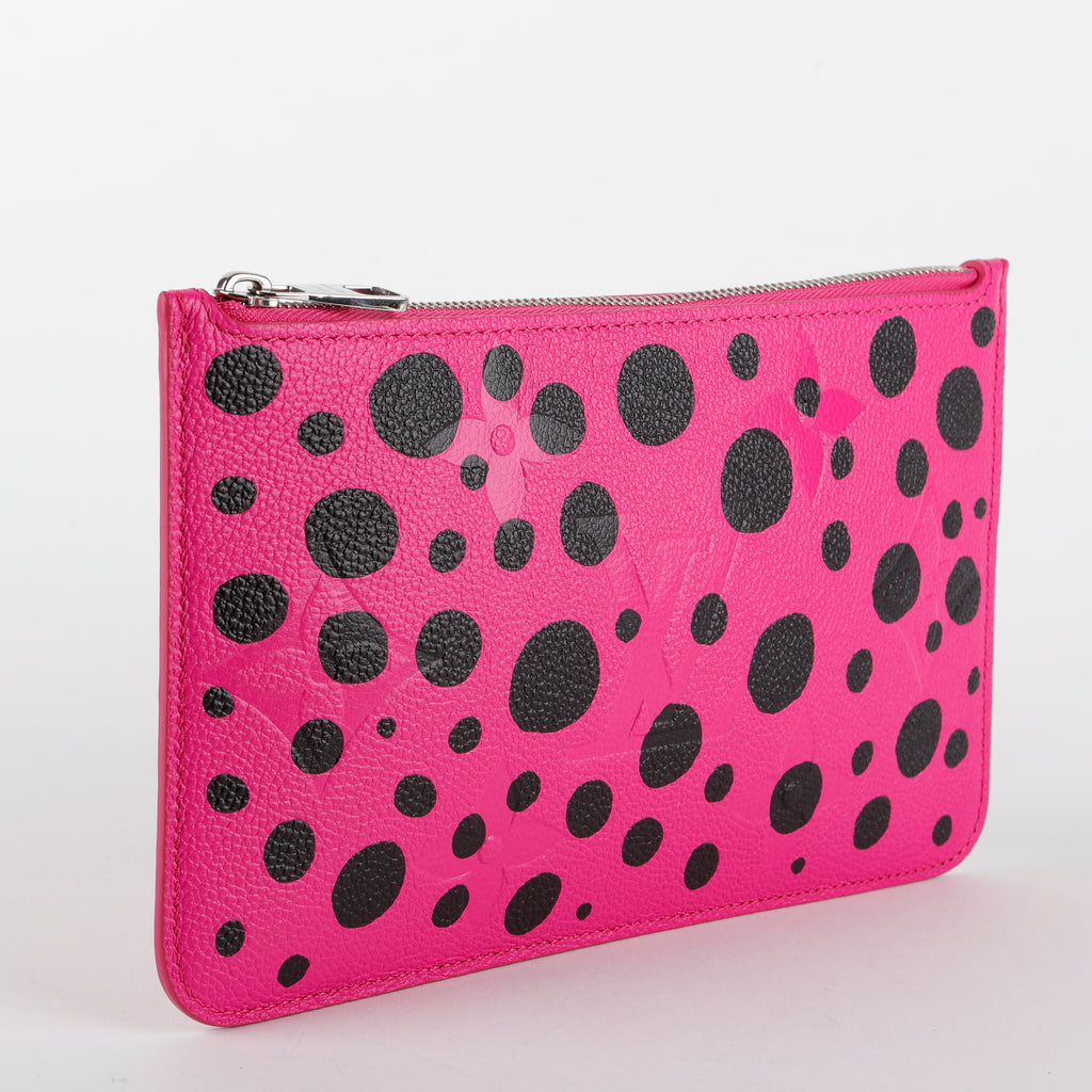 Pochette Wristlet, Pink Black Kusama Empreinte