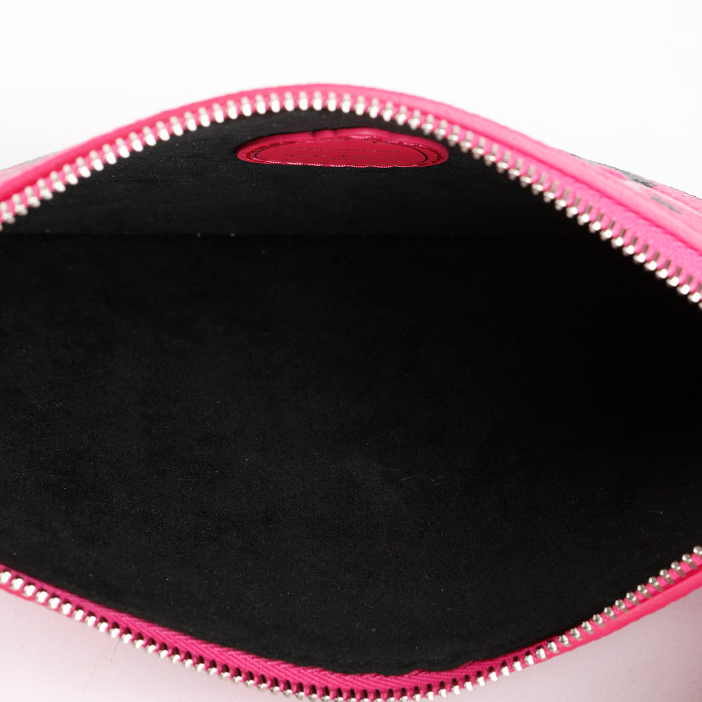 Pochette Wristlet, Pink Black Kusama Empreinte