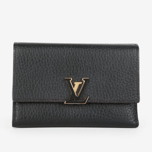 Capucines Wallet, Black