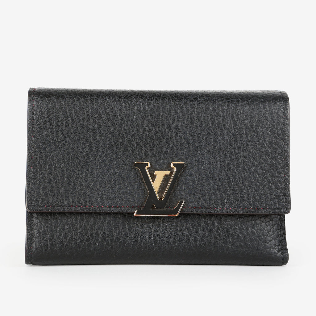 Capucines Wallet, Black