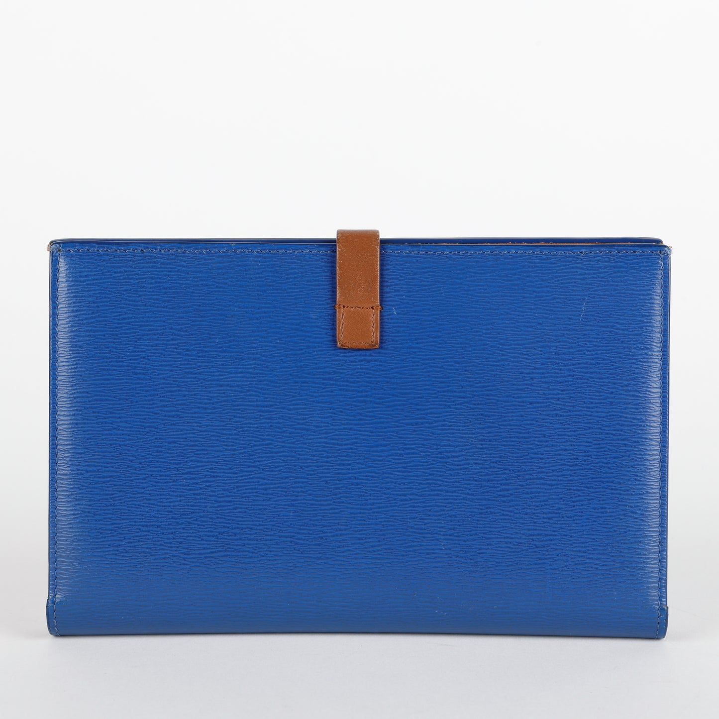 Large Multifunction Strap Wallet, Blue/Brown