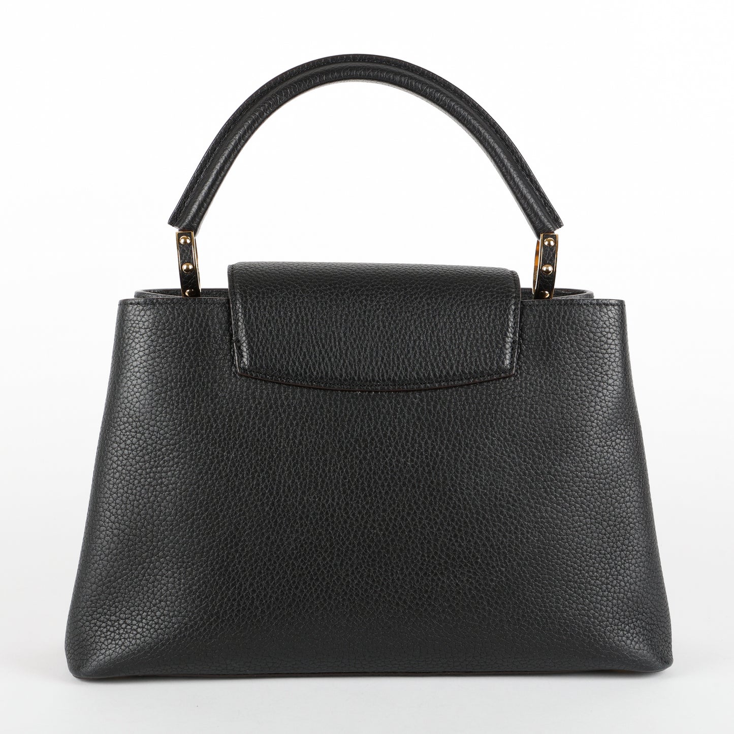 Capucines PM, Black Calfskin