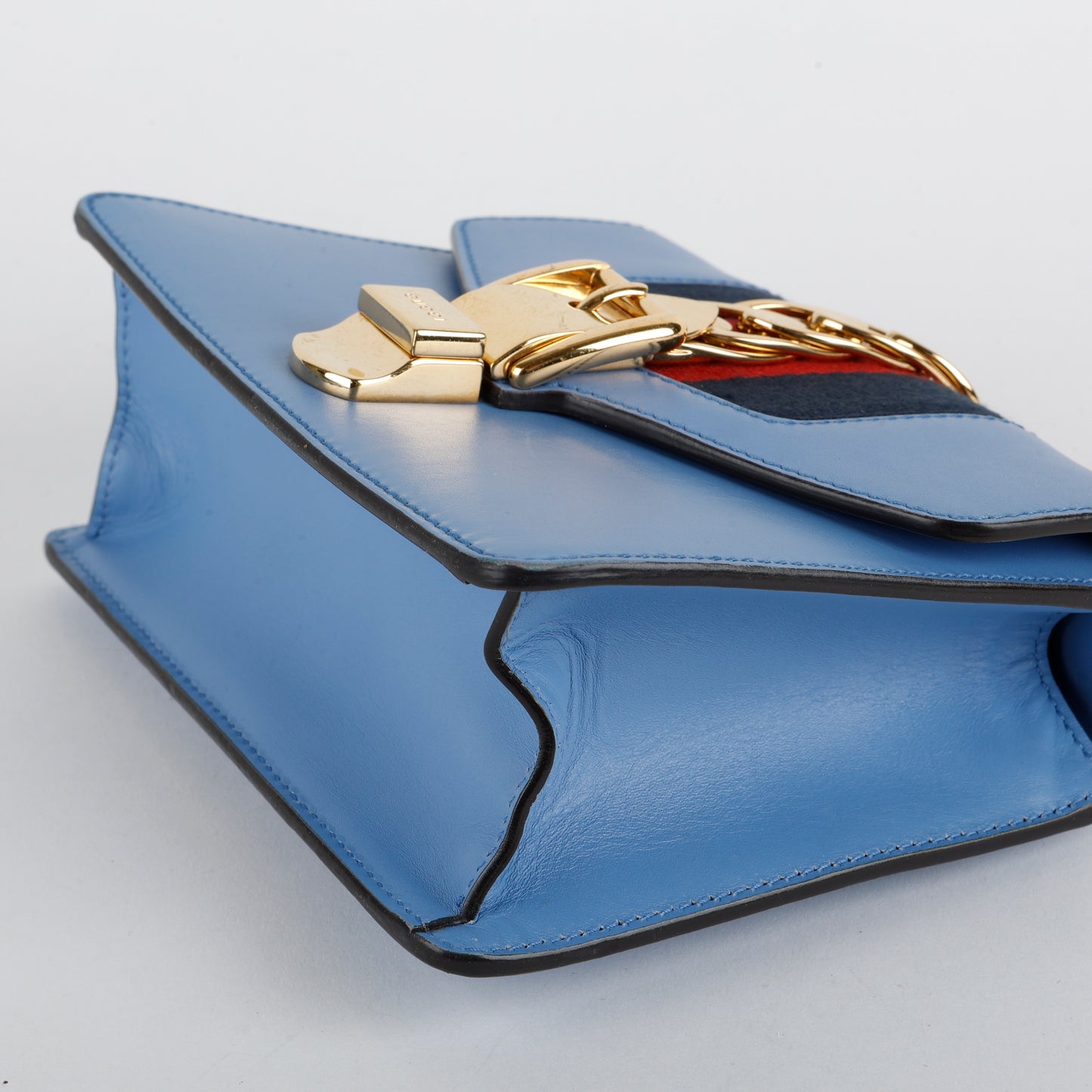 Mini Sylvie Chain Bag, Blue