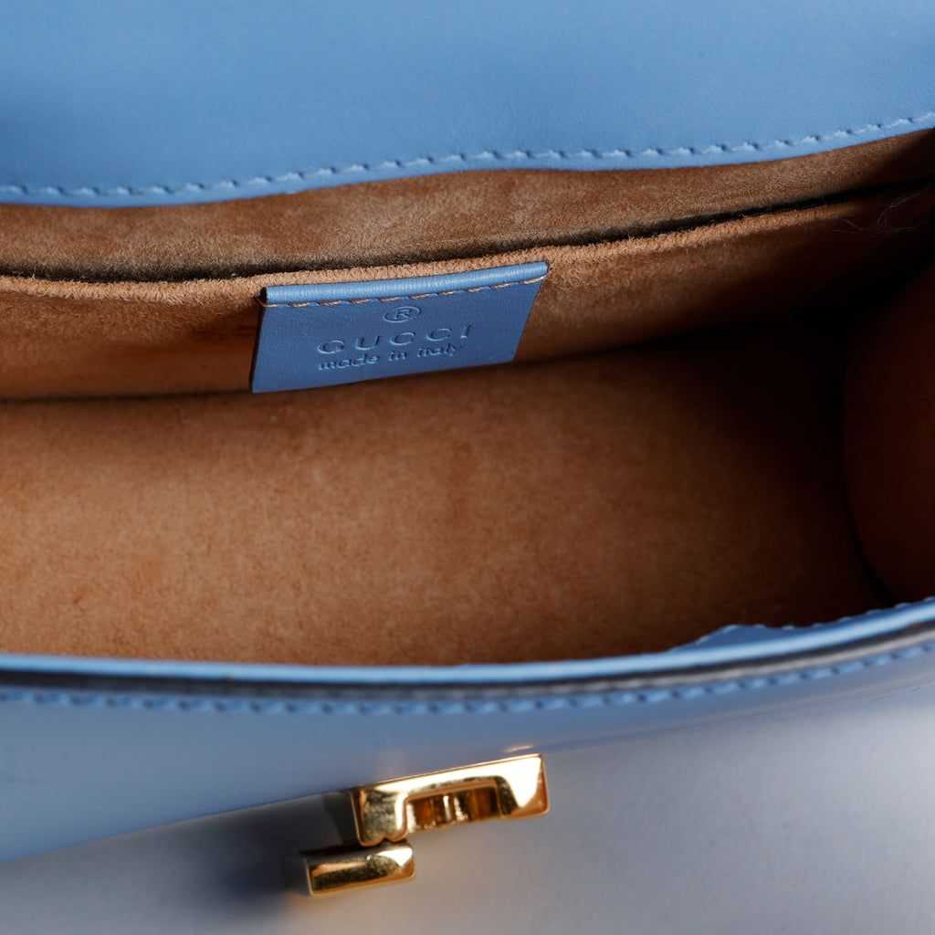 Mini Sylvie Chain Bag, Blue