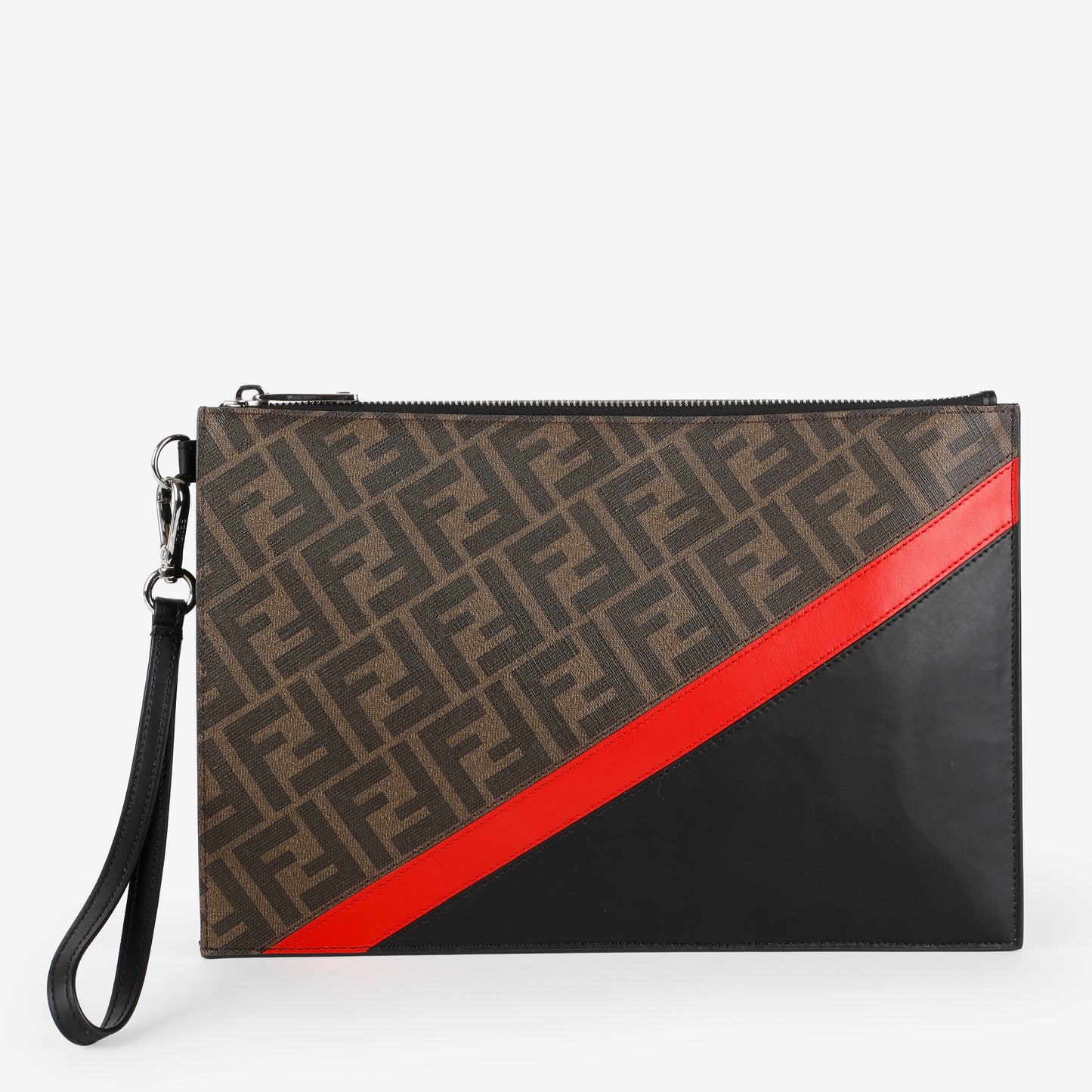 Wristlet Zucca Diagonal Clutch, Red