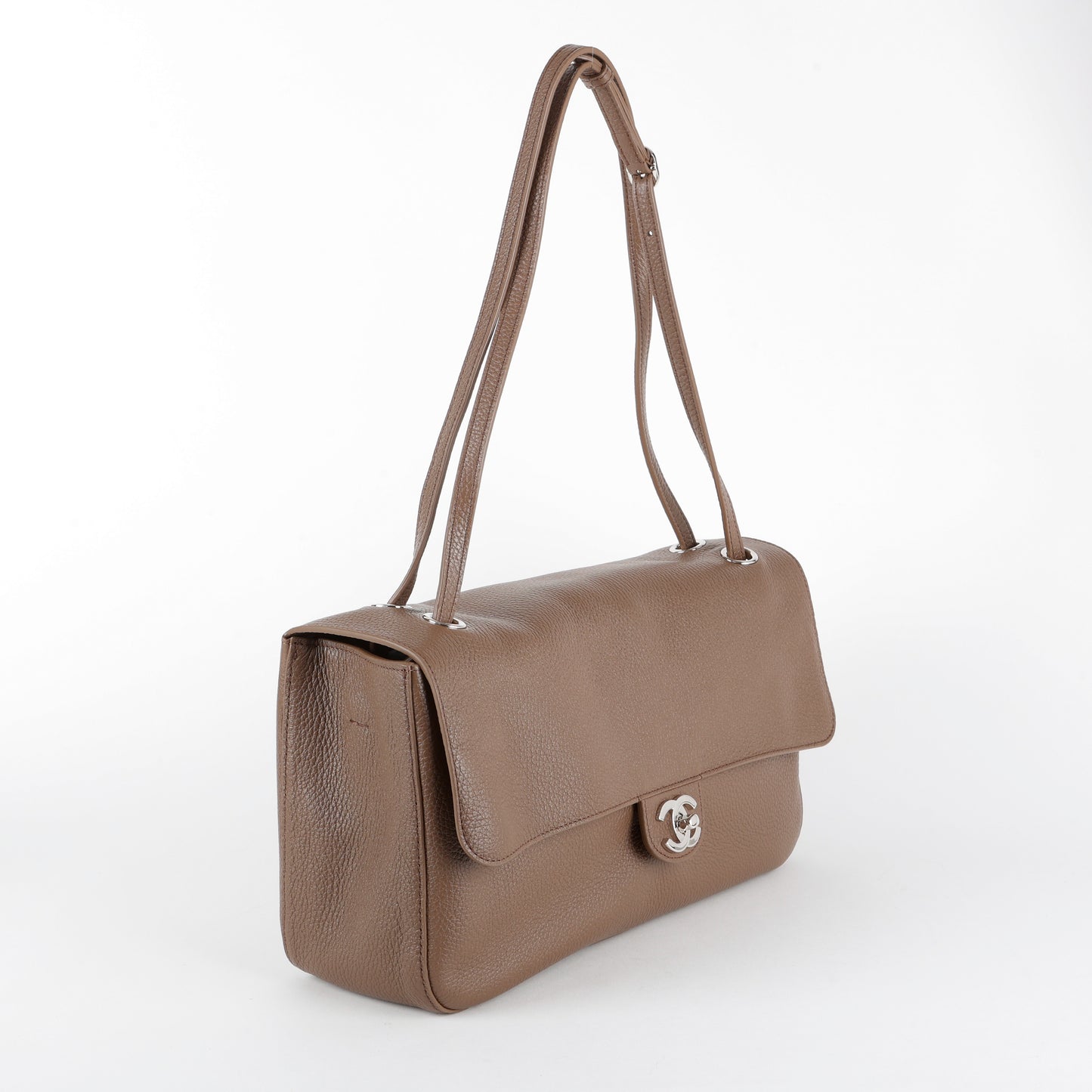 Souplissimo Maxi Flap, Light Brown Calfskin SHW