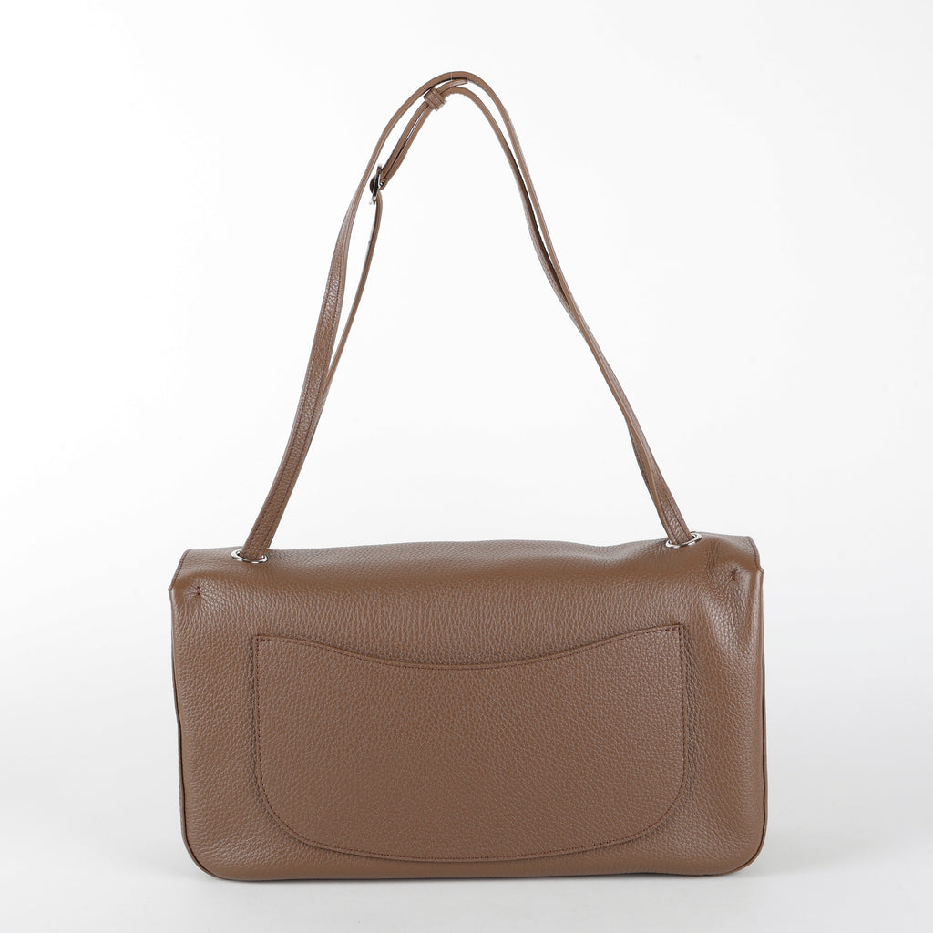 Souplissimo Maxi Flap, Light Brown Calfskin SHW