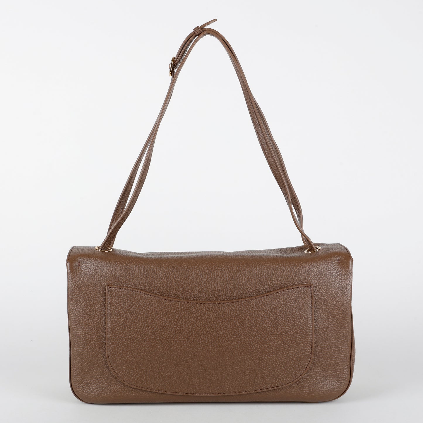 Souplissimo Maxi Flap, Light Brown Calfskin GHW