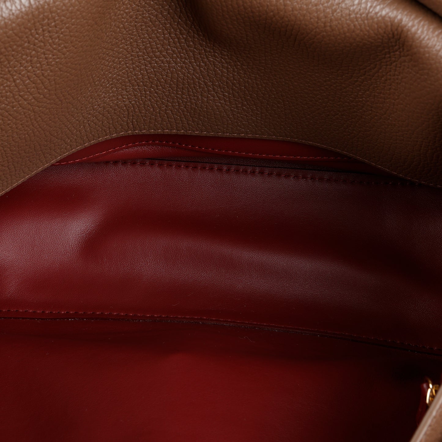 Souplissimo Maxi Flap, Light Brown Calfskin GHW