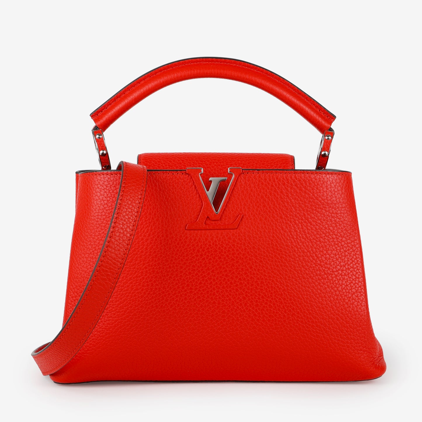 Capucines BB, Red Calfskin