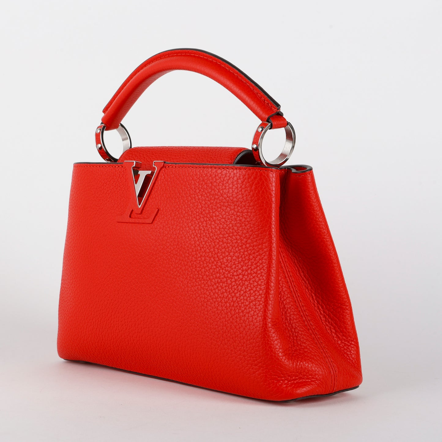 Capucines BB, Red Calfskin