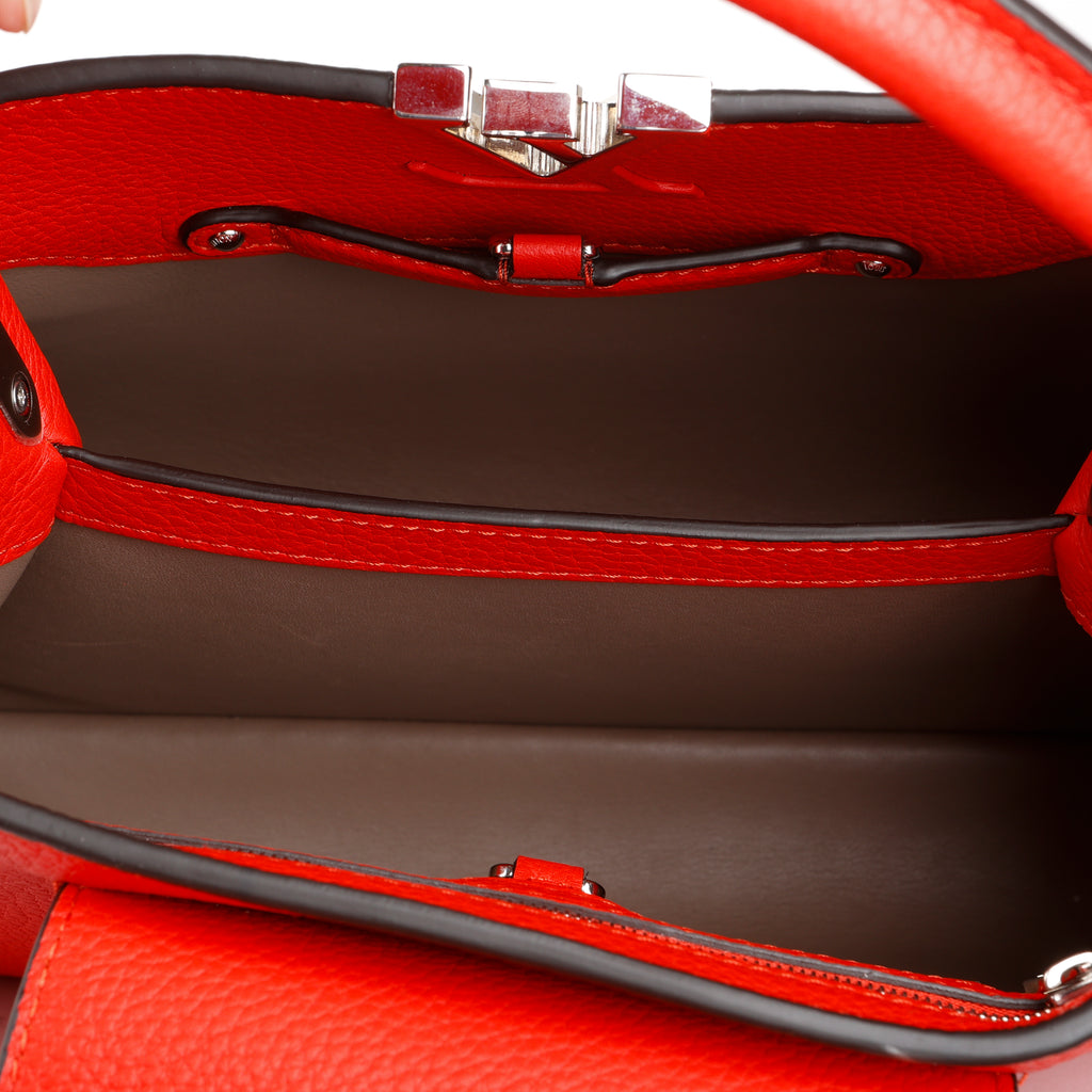 Capucines BB, Red Calfskin