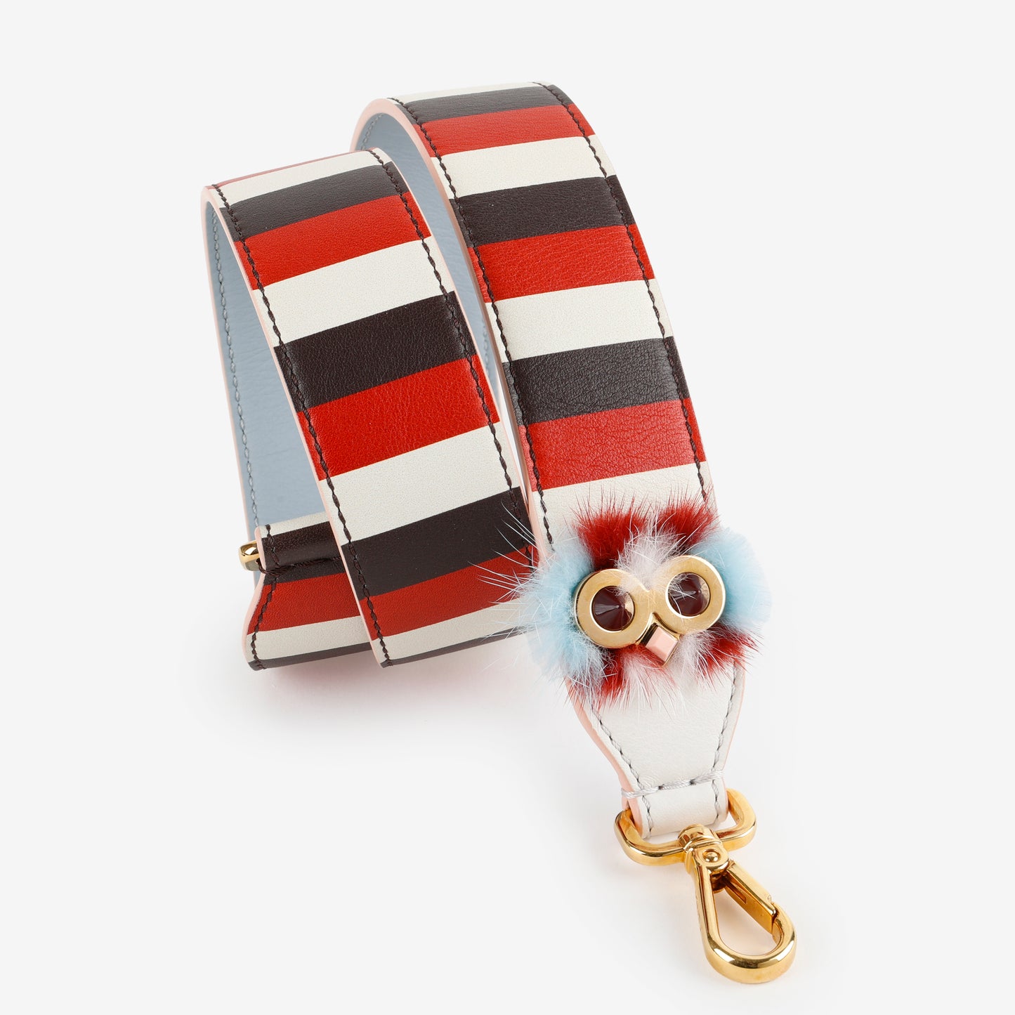 Strap You Owl Monster, Red/Navy/Cream GHW