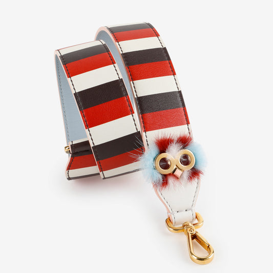 Strap You Owl Monster, Red/Navy/Cream GHW
