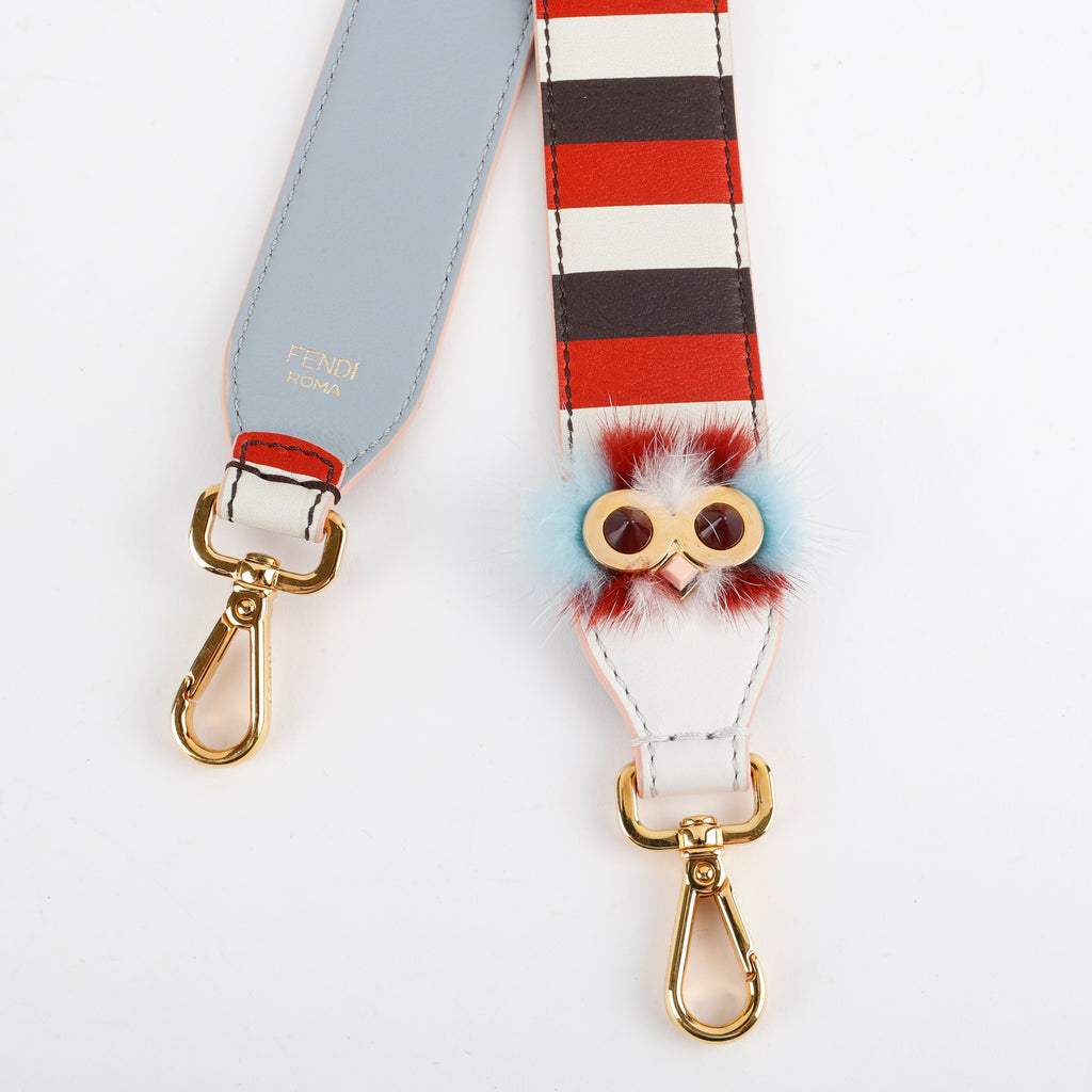Strap You Owl Monster, Red/Navy/Cream GHW