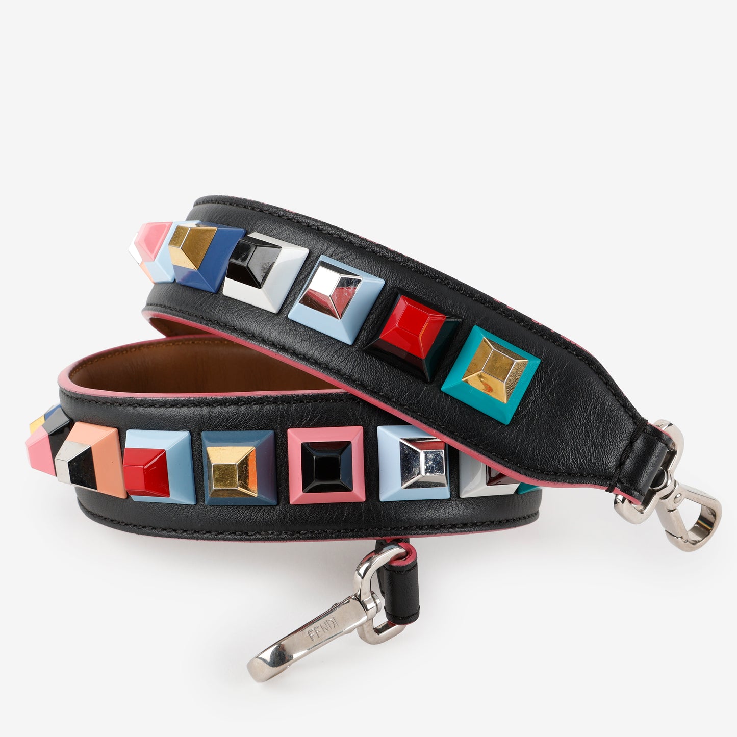 Multicolor Studded Strap You, Black