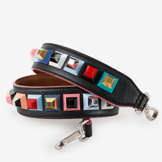 Multicolor Studded Strap You, Black