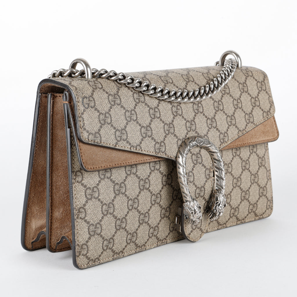 Medium Dionysus, Coated Canvas/Taupe