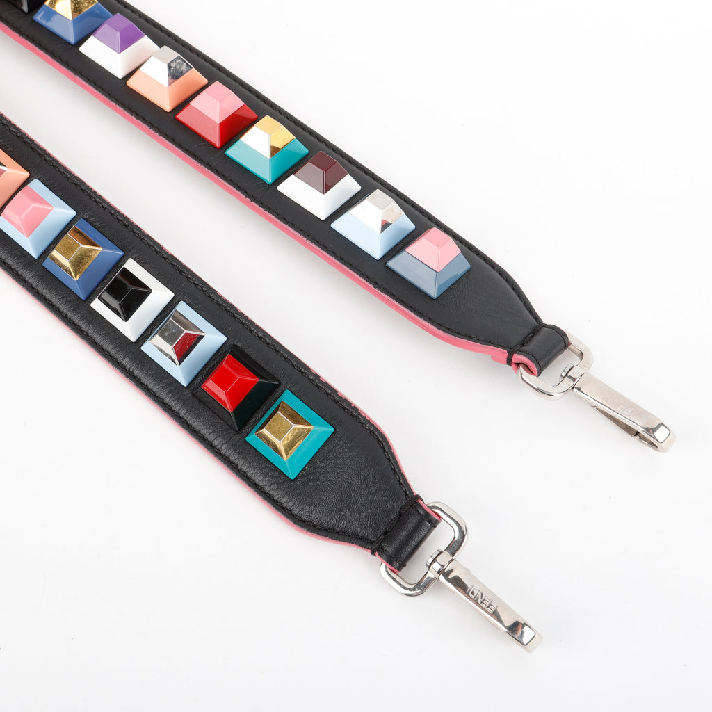 Multicolor Studded Strap You, Black