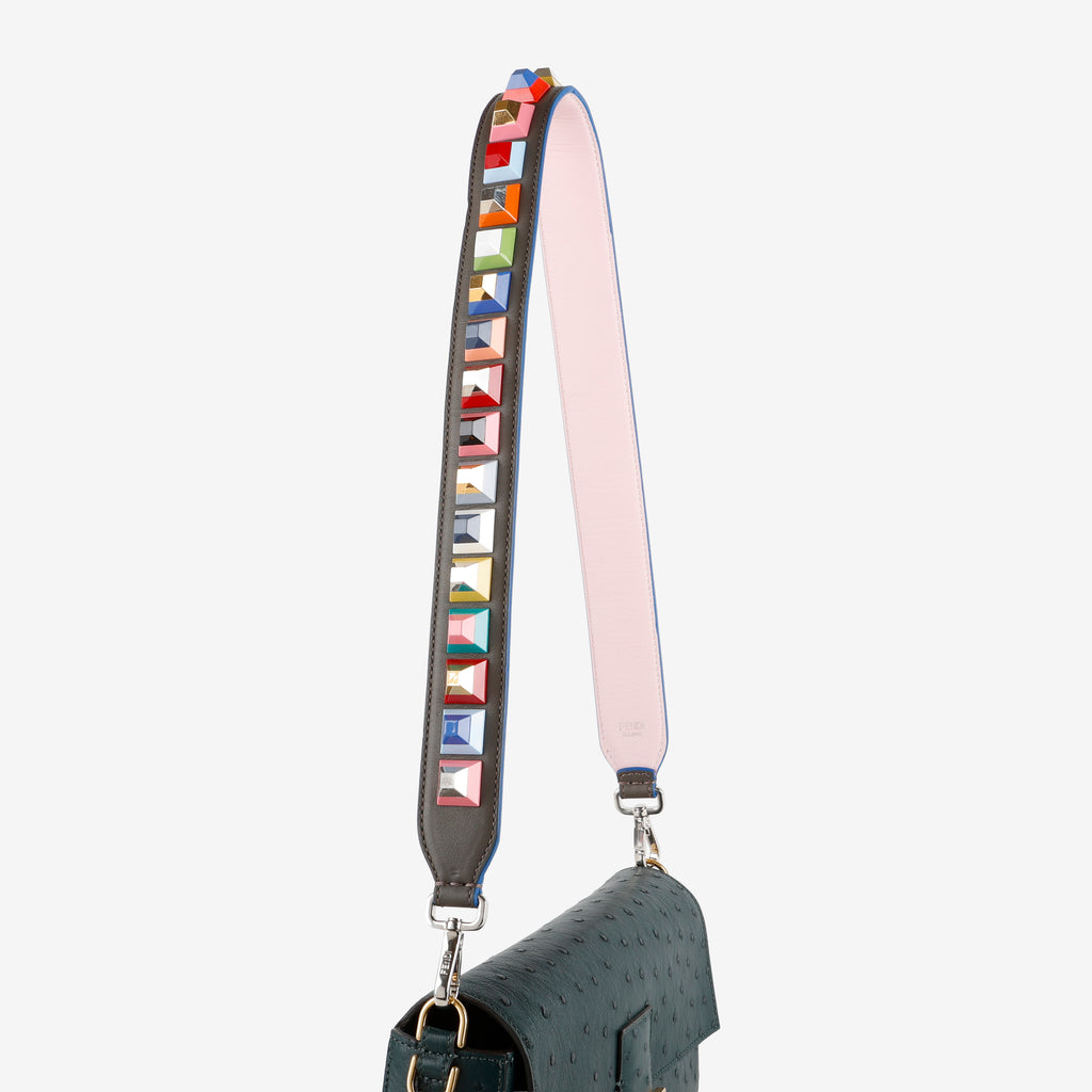 Multicolor Studded Strap, Grey